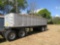 2002 MONTONE 28' ALUMINUM FRAMED DUMP TRAILER, GRAIN DOOR, ROLLOVER TARP, NEW TIRES