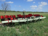 MECHANICAL 8-ROW MECHANICAL SWEET POTATO TRANSPLANTER MOUNTED ON KMC STACK FOLD TOOL BAR, 38