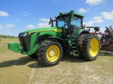 JD 8R250, CAB, MFWD, DUALS, DSL, POWERSHIFT TRANS, 4 SETS REMOTES, QUICK HITCH, WEIGHTS, 3401 HRS, S