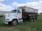 1996 FREIGHTLINER 10-WHEELER W/ ADAMS STAINLESS STEEL TENDER, CAT DSL ENG, 10SPD EATON FULLER