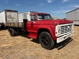 1973? FORD F-600 DUMP TRUCK, 16’ TWIN CYLINDER DUMP, 5-SPD TRANSMISSION  LOOKING FOR TITLE