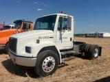 2002 FREIGHTLINER FL70 SINGLE AXLE ROAD TRACTOR, CAT 3126 DSL ENGINE, AUTO TRANS