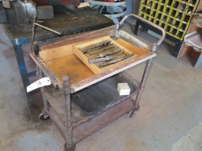 Steel Cart W/ Cylinder Grinders