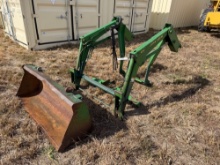 JD 410 LOADER, SELLS WITH BRACKETS AND BUCKET