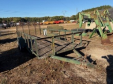 16’ EQUIPMENT TRAILER, STEEL FOLD DOWN RAMP