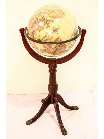 16" World Globe on Stand