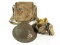 WWI Dough Boy Helmet with Gas Mask & Bag