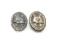 2 WWII Nazi Silver Wound Badges