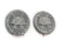 2 WWII Nazi Silver Wound Badges