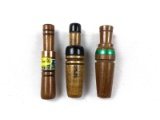 Three Vintage Wooden Calls