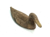 Early 1900's Canvas Duck Decoy - Hen