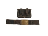 Civil War Belt Buckle and Cartridge Box