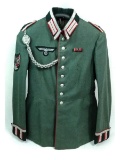 Nazi Artillery Parade Dress Tunic Rare Flag Barer