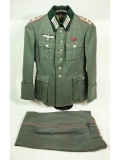 Nazi Panzer Captains Tunic and Pants 