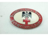 WWII Nazi Red Cross Nurses League Enamel Pin