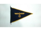 WWII Nazi Navy Auto Pennant