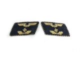 WWII Nazi Railroad Officers Collar Tabs