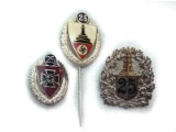 3 WWII Nazi Veterans Pins