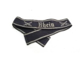 WWII Nazi Rhein Cuff Titles