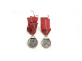 2 WWII Nazi Russian Front Medals