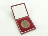 WWII Italian Fascist Cased Bronze Medallion