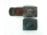 2 WWII Nazi Luftwaffe Belt Buckles