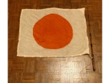 WWII Japanese Flag Fishing Pole Style