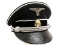 WWII Black SS Visor Hat Reproduction