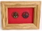 2 Imperial Russian Naval Badges in sealed display
