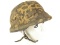 WWII Hungarian Military Helmet with Camo Cover