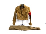 NSKK Brown Shirt Unissued with Matching Pants