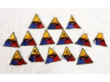 U.S. WWII Army Patches, 14 Count
