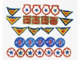 U.S. WWII Army Patches, 28 Count