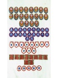 U.S. WWII Army Patches, 66 Count