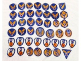 WWII U.S. Army Air Corps Patches, 43 Count