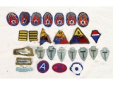 WWII U.S. Army Patches, 25 Count