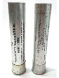 2 Aluminum US Coast Guard Parachute Flare Casings