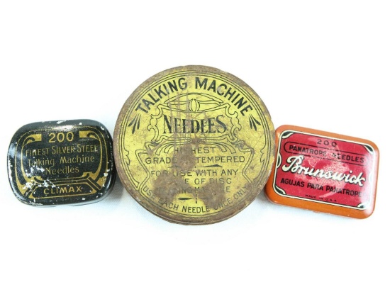 3-Piece Lot Needle Tins