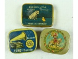 3-Piece Lot of Needle Tins