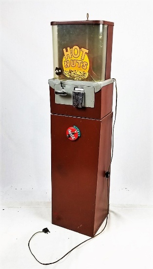Hot Nut Machine on Stand Coin Operated