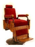 Antique Barber Shop Chair Wood