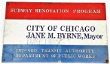 Subway Station Sign CTA Chicago Mayor Jane Byrne