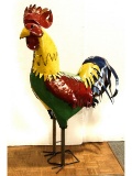 Modern Metal Rooster Decor