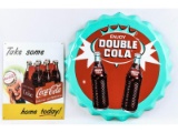 Coca-Cola and Double Cola Tin Signs