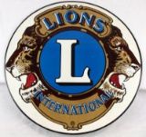 Lions Club International Round Sign