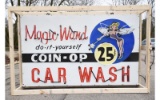 Magic Wand Coin Op Car Wash Neon Sign