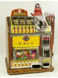 Pace Slot Machine w/Gumball Vendor 1 Cent