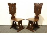 Oak Captain's Chairs (2)