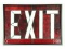 Leaded Glass Theater Exit Sign