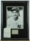 Lou Gehrig Framed Photo With Autograph